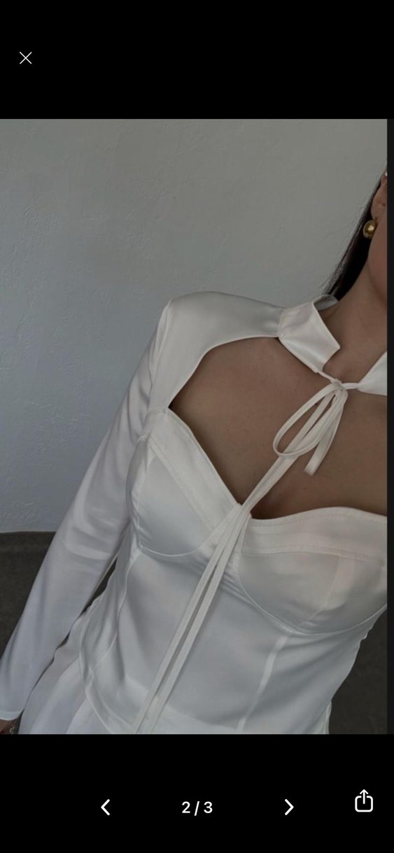 Dekolte bluz yeni etiketli - Görsel 3