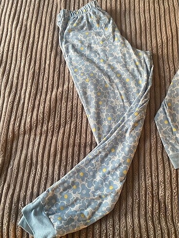 xs Beden mavi Renk penti termal pijama takimi