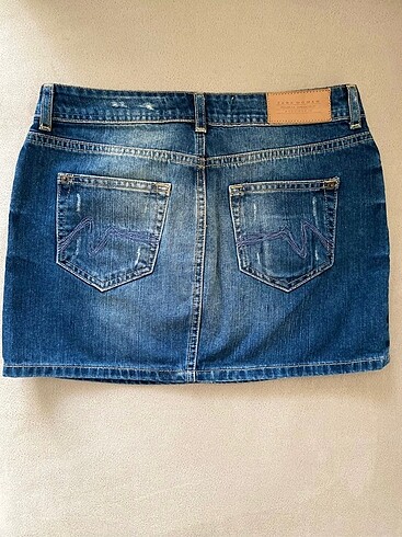 Zara ZARA JEAN MİNİ ETEK