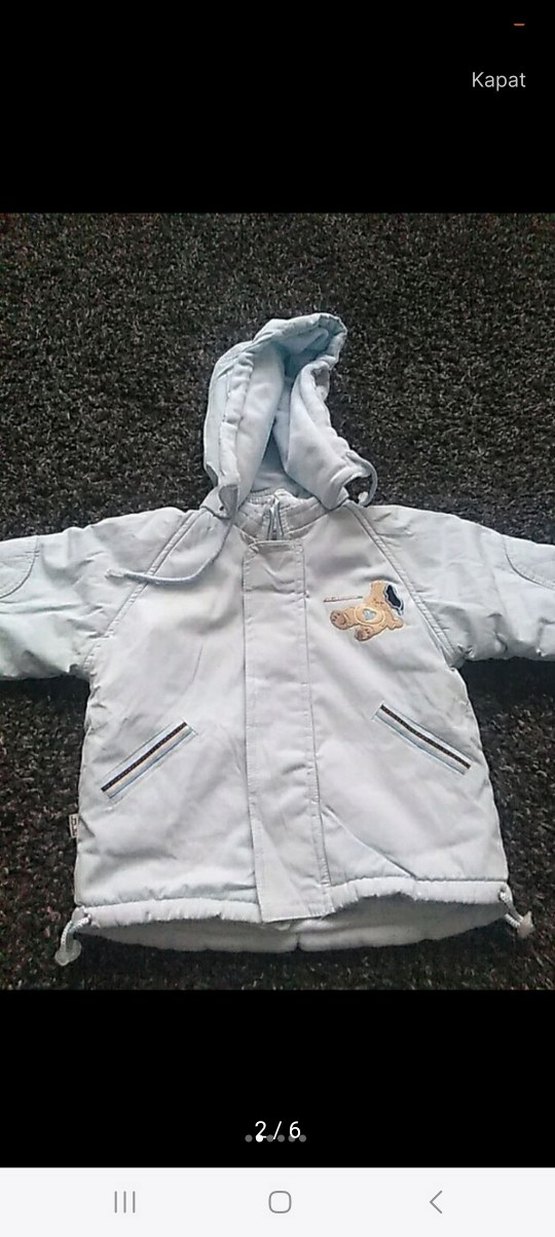 Kapüşonlu Fermuarlı Erkek Çocuk  Mont - Görsel 2