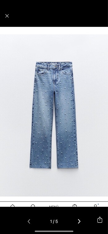 Zara pantolon incili etiketli
