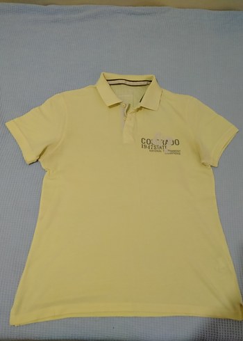Sarı Erkek Polo Tişört