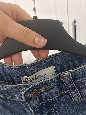 9 Yaş Beden Civil bol paça kot pantolon