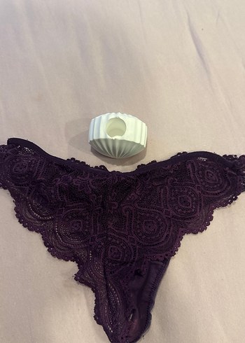 Mor Bohem Dantel Midi Kadın İç Çamaşırı seksi kullanılmış - Görsel 3