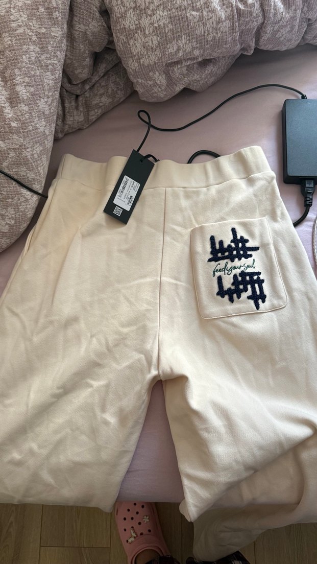 Beyaz - BEJ Kapüşonlu ithal Kadın Sweatshirt alt üst takım - Görsel 3