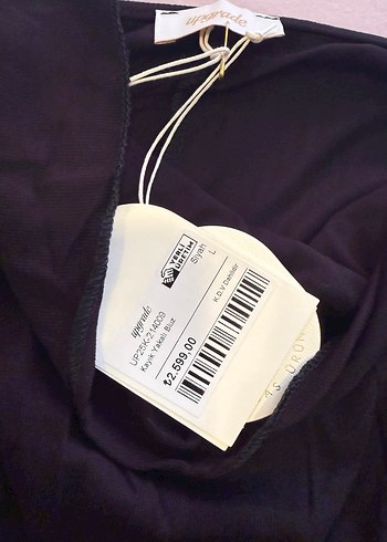 Siyah V Yaka Uzun Kollu İthal A kalite Kadın Bluz - Görsel 2