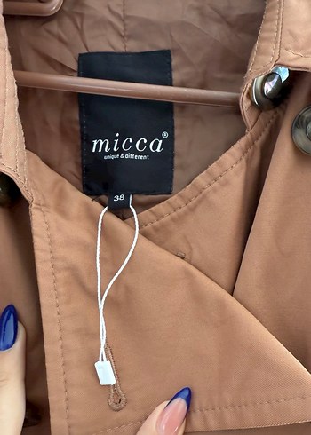 Kahve - taba camel rengi Kadın Süet Midi Trençkot - Görsel 3