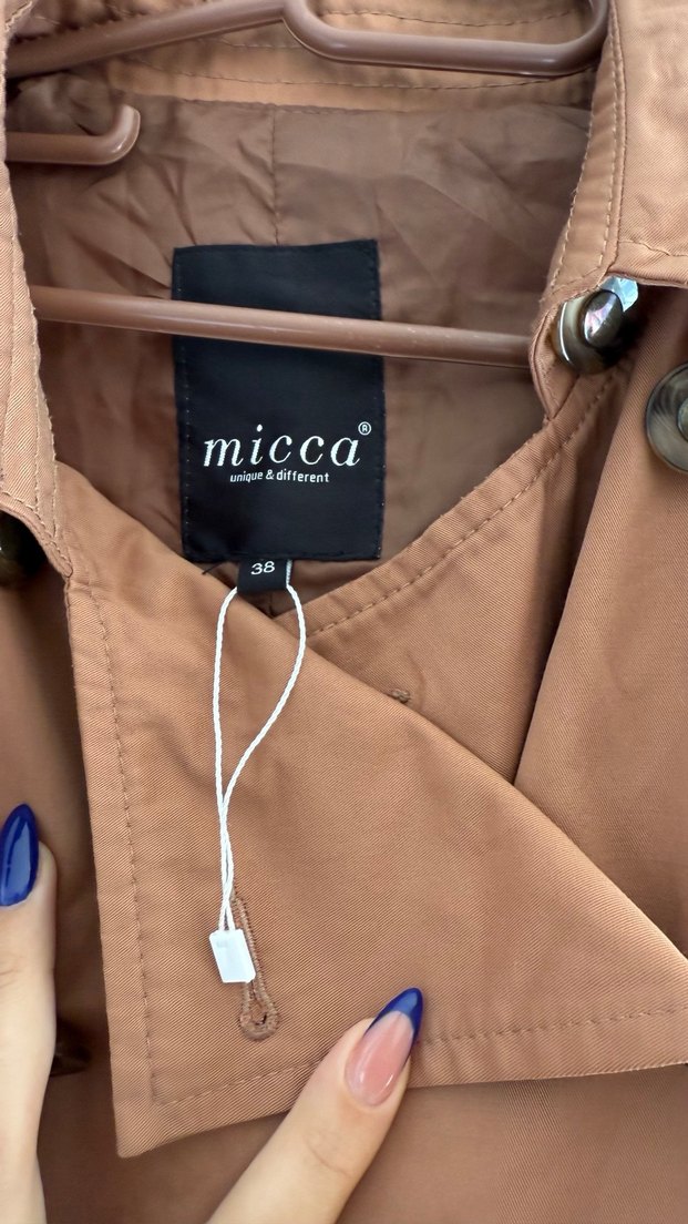 Kahve - taba camel rengi Kadın Süet Midi Trençkot - Görsel 3