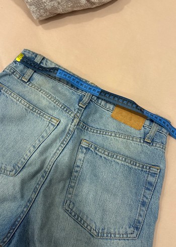 BERSHKA mom jean Midi Kot Pantolon - Görsel 4