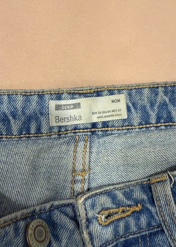 BERSHKA mom jean Midi Kot Pantolon - Görsel 2