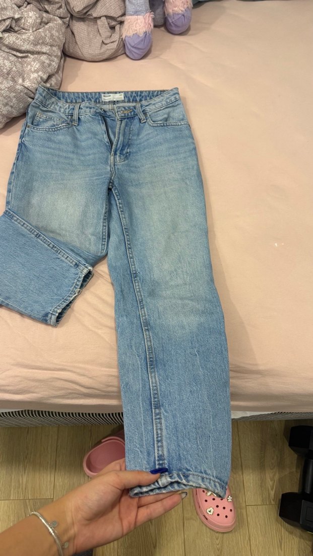 BERSHKA mom jean Midi Kot Pantolon - Görsel 5