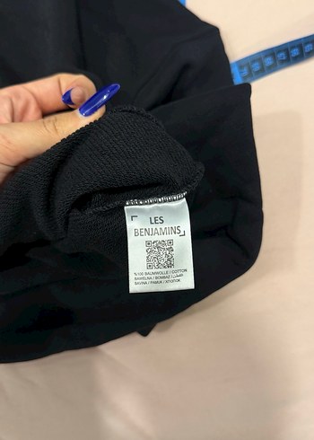 les benjamins Siyah Kapüşonlu crop Kadın Sweatshirt - Görsel 3