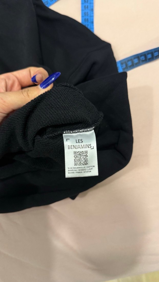 les benjamins Siyah Kapüşonlu crop Kadın Sweatshirt - Görsel 3