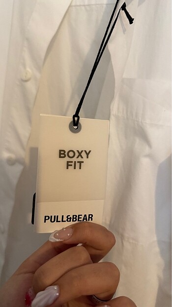 s/m Beden PULL&BEAR ETİKETLİ BEYAZ İNCE YAZLIK GÖMLEK GENİŞ KALIP OVERSIZE