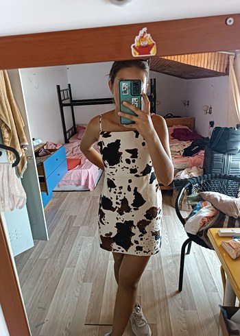 s Beden kahverengi Renk Quzu Askılı Midi Elbise