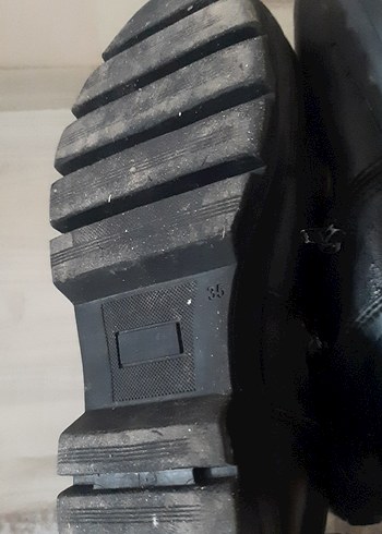 35 Beden Kahverengi Deri Tokalı Yüksek Topuklu çocuk Bot
