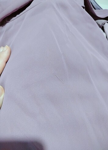 Lila renkli şifon abiye - Görsel 5