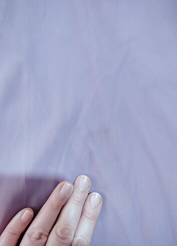 Lila renkli şifon abiye - Görsel 6