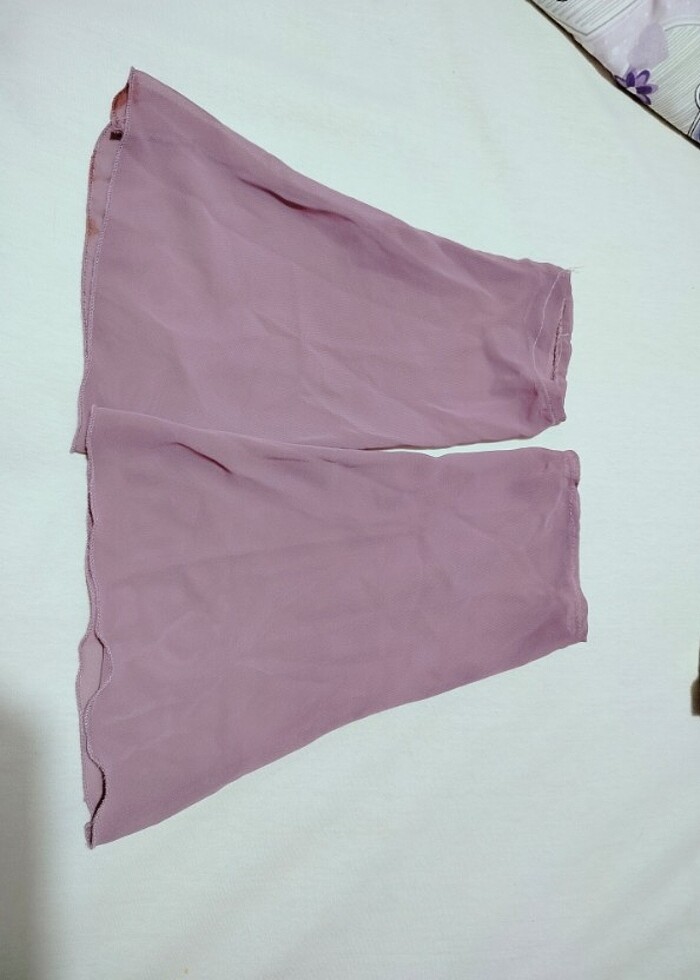 Lila renkli şifon abiye  - Görsel 4