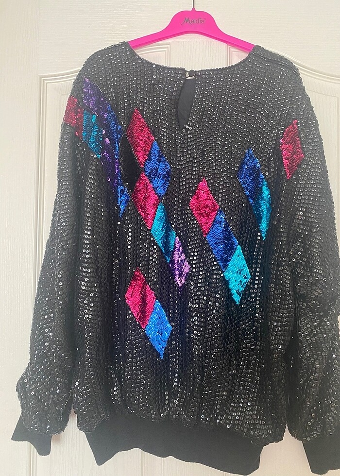 Payetli bluz - Görsel 3