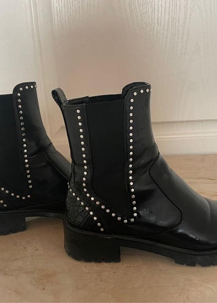 ZARA SİYAH DERİ BOT - Görsel 4