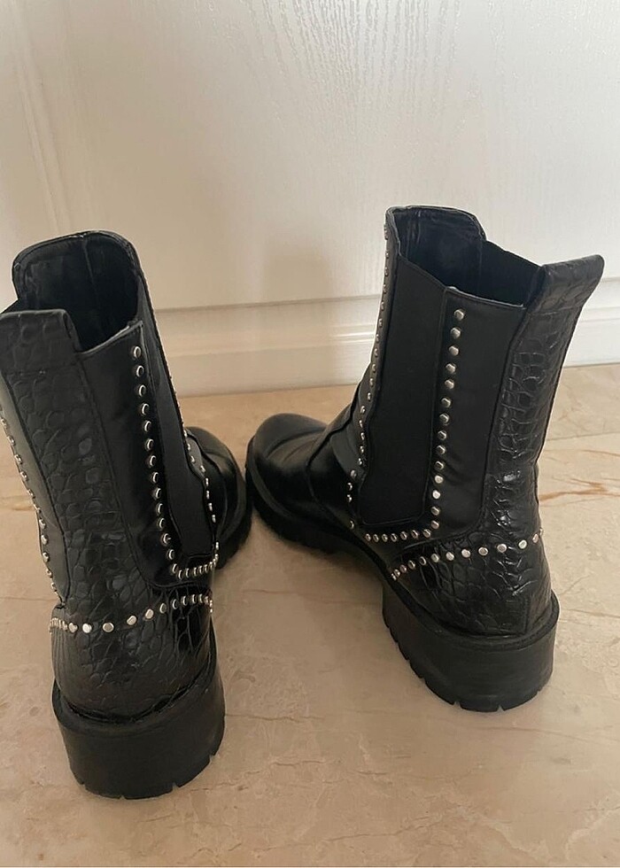 ZARA SİYAH DERİ BOT - Görsel 5