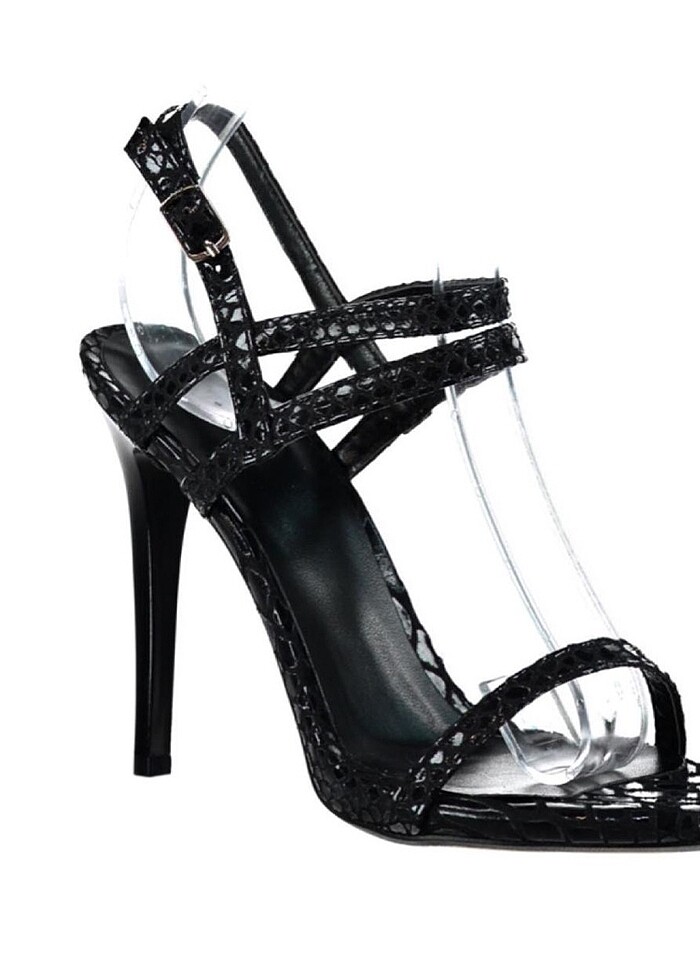 Topuklu ayakkabı siyah - Görsel 4