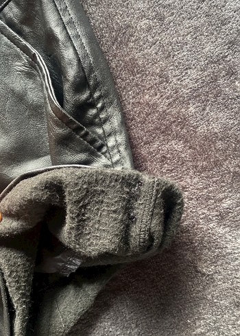 Kadın Gri Deri Mini Şort Tokalı - Görsel 2