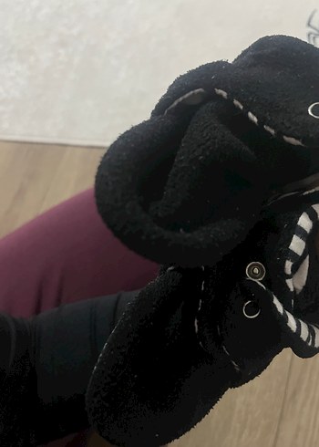 Tokalı Siyah Süet Erkek Bebek Botu - Görsel 4