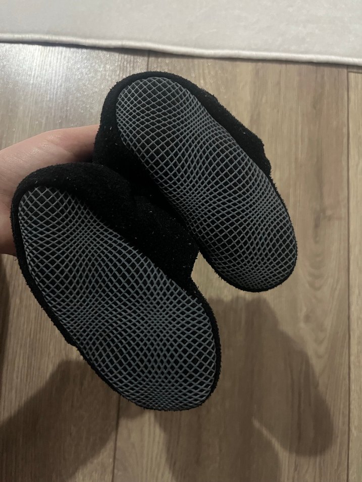 Tokalı Siyah Süet Erkek Bebek Botu - Görsel 3