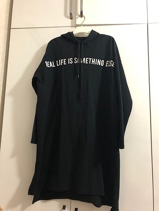 Kapüşonlu uzun sweat