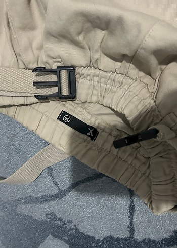 Bej Kemerli Rahat Kesim Kadın Pantolon - Görsel 3