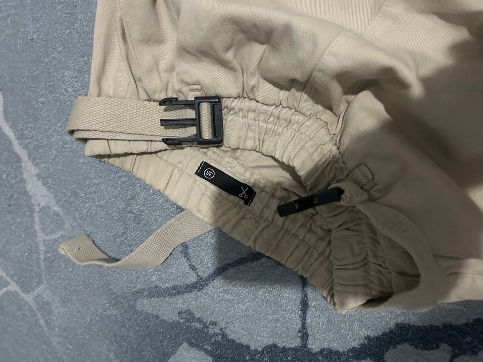 Bej Kemerli Rahat Kesim Kadın Pantolon - Görsel 3