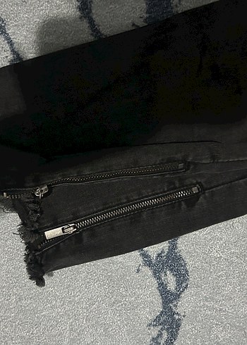 Siyah Kadın Skinny Street Wear Jean - Görsel 3