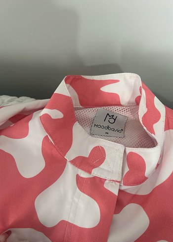 Pembe Kamuflaj Desenli uzun trenckot yagmurluk - Görsel 2