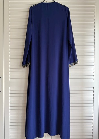 Zara Mavi Nakışlı Uzun Tunik