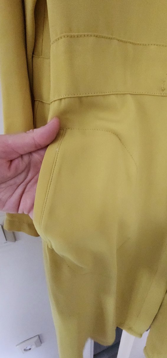 yağ yeşili uzun Kadın Gömlek tunik - Görsel 3