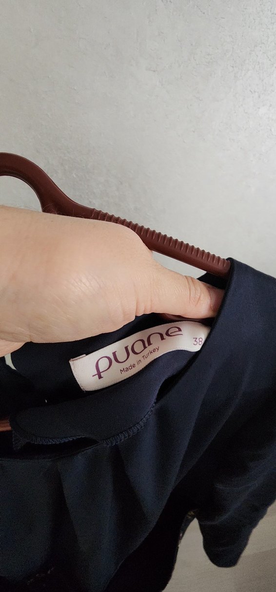 Leopar Desenli lacivert Uzun Abiye Elbise - Görsel 4