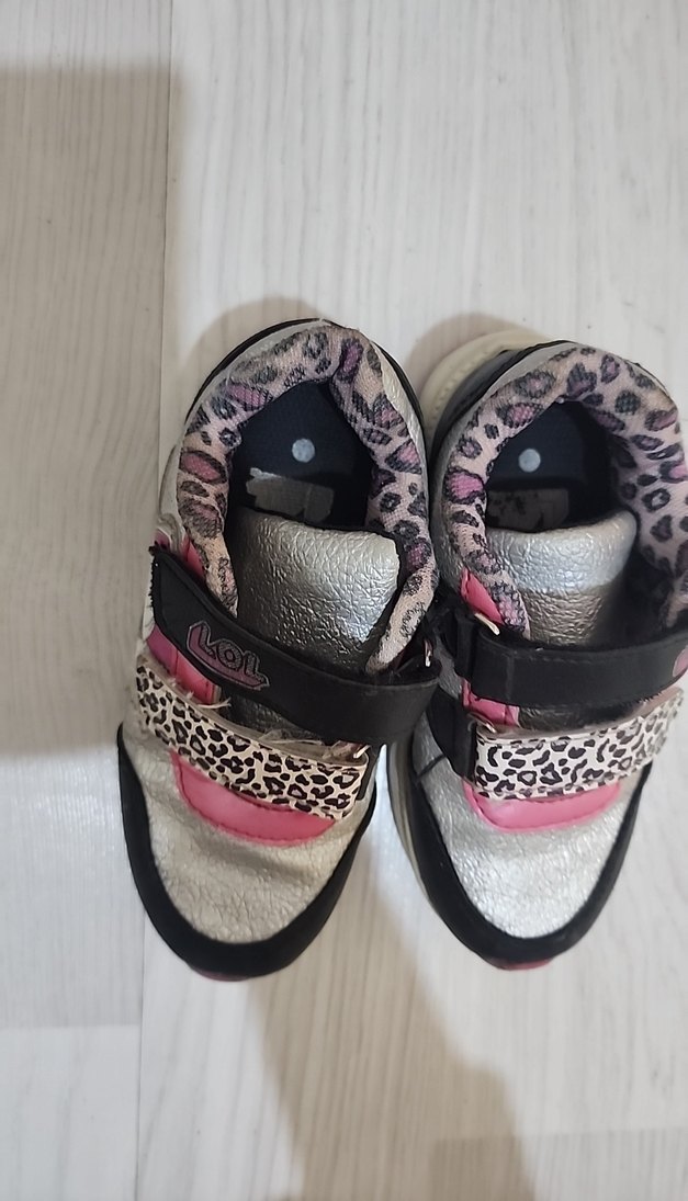 Leopar Desenli Kız Çocuk Spor Ayakkabı - Görsel 4