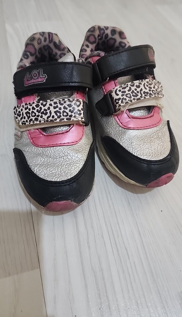 Leopar Desenli Kız Çocuk Spor Ayakkabı - Görsel 3