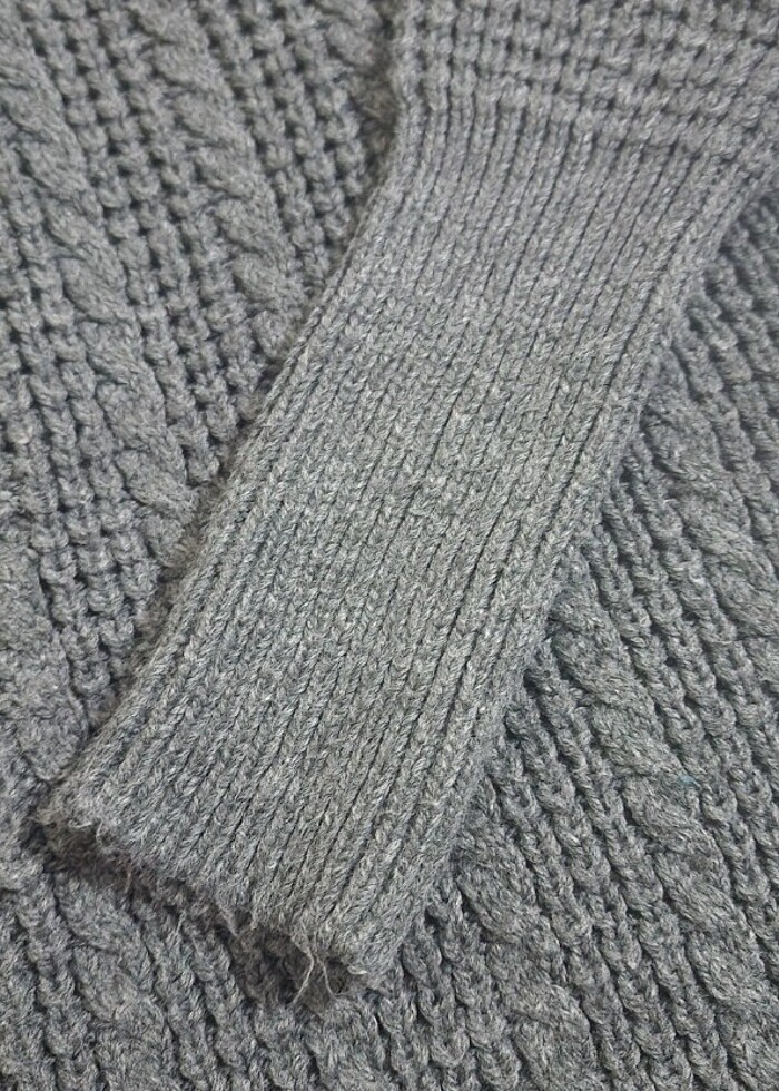 Çift renk kazak - Görsel 2