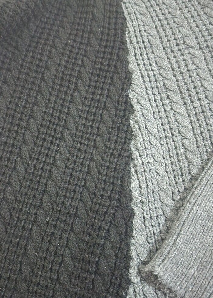 Çift renk kazak - Görsel 3