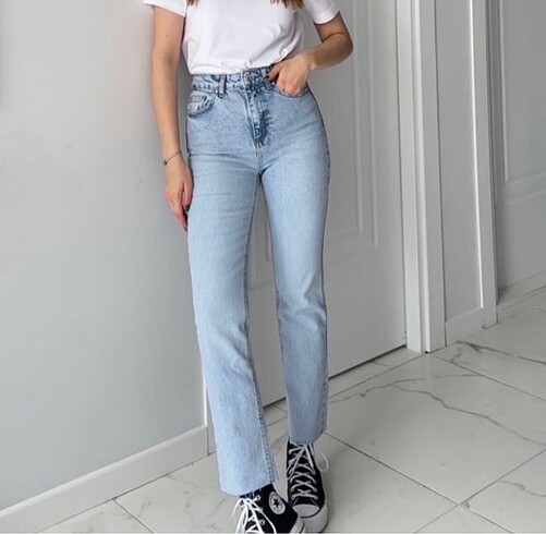 Straight mavi jeans