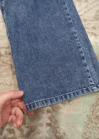 Diğer Kadın Mavi Loose Fit Midi Kot Pantolon