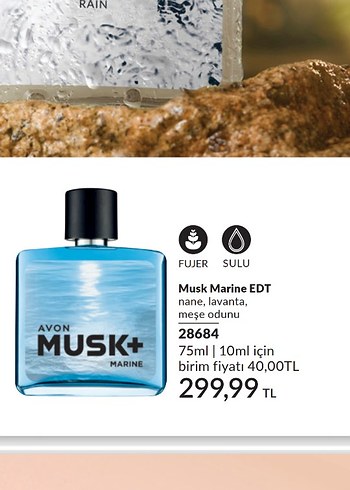 Avon Musk Marine EDT Erkek Parfümü 75ml