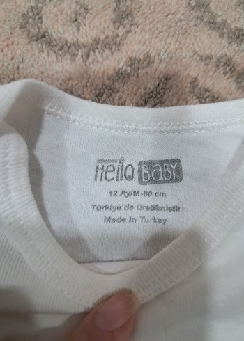 Beyaz Bebek Uzun Kollu ve Askılı Atlet Seti - Görsel 5