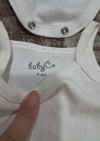 Beyaz Bebek Uzun Kollu ve Askılı Atlet Seti - Görsel 3