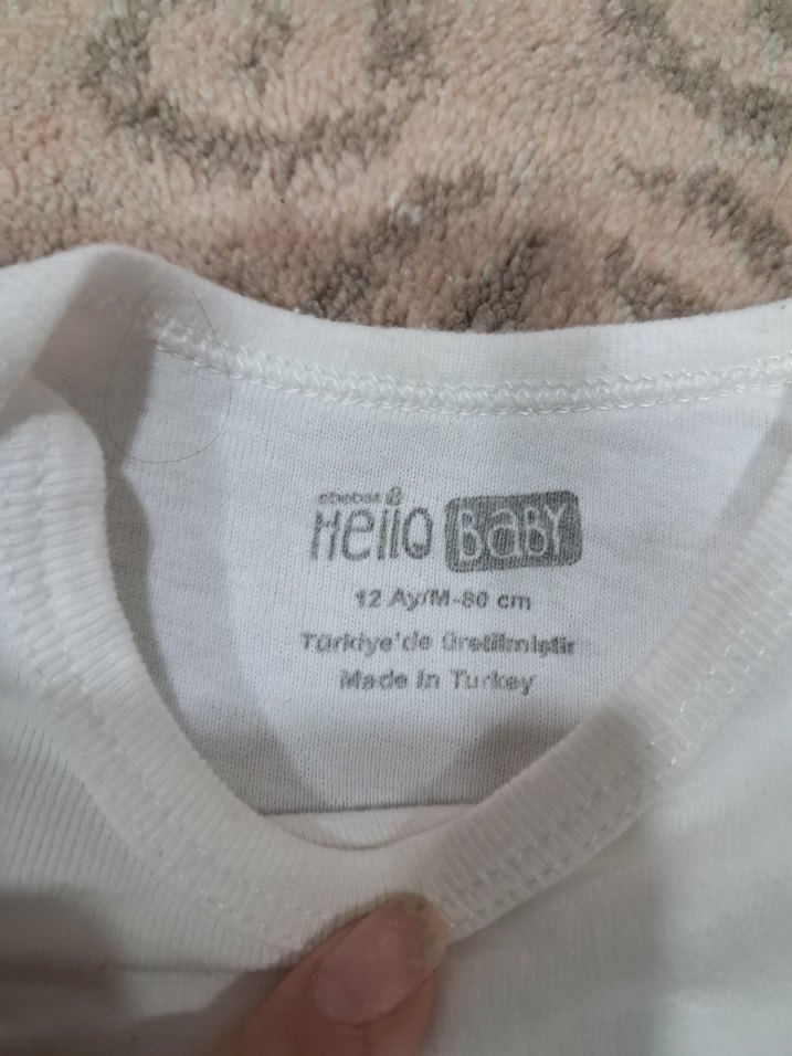 Beyaz Bebek Uzun Kollu ve Askılı Atlet Seti - Görsel 5