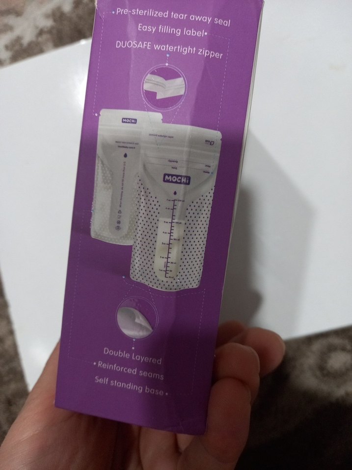 Mochi Çift Katmanlı Göğüs Sütü Saklama Poşeti - Görsel 2