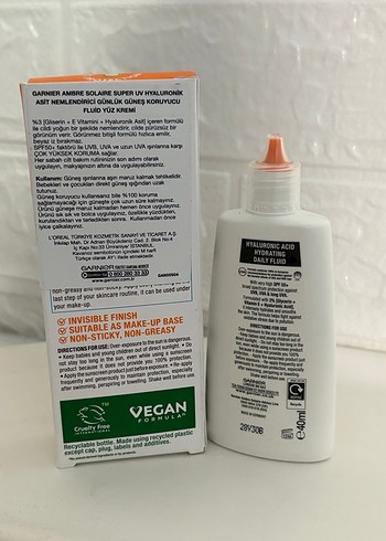 Garnier Ambre Solaire SPF 50 Nemlendirici Güneş kremi - Görsel 2